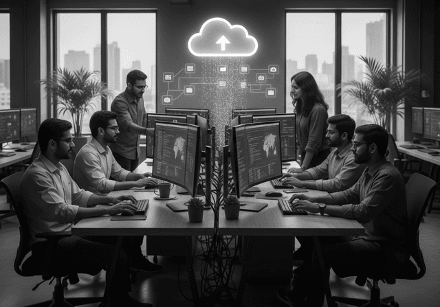 Cloud Integrated Intelligence illustration